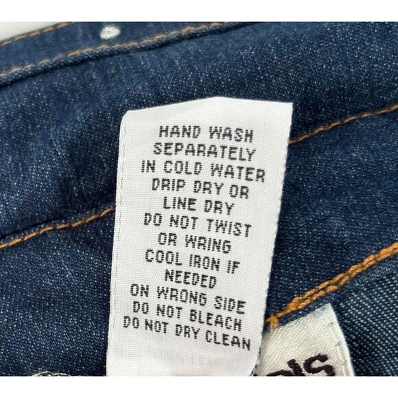 Cathy Daniels Denim Jean Jacket full zip Rhinestone Embellished Sz Large - Picture 10 of 10